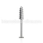 lbscw labrets lip rings surgical steel 316l labrets chin
