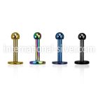 lbtbmc2 labrets lip rings anodized surgical steel 316l labrets chin