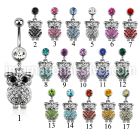 mcd441 belly rings surgical steel 316l belly button