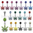 mcd473 belly rings surgical steel 316l belly button
