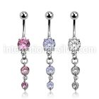 mcdz351 belly rings surgical steel 316l belly button