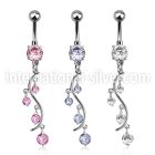 mcdz359 belly rings surgical steel 316l belly button