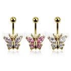 mdgz321 belly rings anodized surgical steel 316l belly button