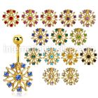 mdk700 belly rings anodized surgical steel 316l belly button