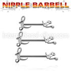 npsh18 straight barbells surgical steel 316l nipple