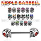 npskc straight barbells surgical steel 316l nipple