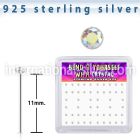 nyrdbxab silver bend it to fit nose studs 22g 52