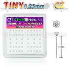 nyzbc12 bend it to fit nose studs silver 925 nose