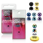 pktg5 fake illusion body jewelry anodized surgical steel 316l belly button