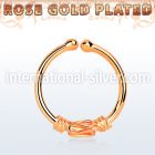 rssep12d fake illusion body jewelry silver 925 septum