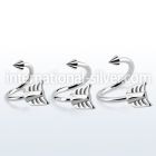 sp16aw spirals twisters surgical steel 316l eyebrow