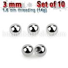 xbal3g loose body jewelry parts surgical steel 316l belly button