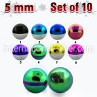 xbmt5 loose body jewelry parts anodized surgical steel 316l belly button