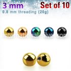 xbt3xs loose body jewelry parts anodized surgical steel 316l belly button