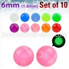 xglb6 loose body jewelry parts acrylic body jewelry belly button