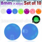 xglb8 loose body jewelry parts acrylic body jewelry belly button
