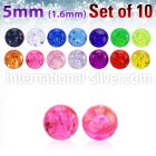 xgtb5 loose body jewelry parts acrylic body jewelry belly button