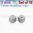 xsdi3g loose body jewelry parts surgical steel 316l belly button
