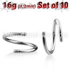 xsp16g loose body jewelry parts surgical steel 316l belly button