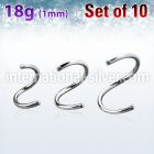 xsp18g loose body jewelry parts surgical steel 316l 