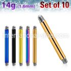 xtbb14g loose body jewelry parts anodized surgical steel 316l nose bridge