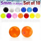 xuvb5 loose body jewelry parts acrylic body jewelry belly button