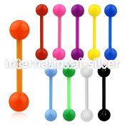 abbsa straight barbells acrylic body jewelry tongue