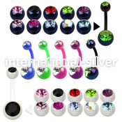 abn2cga belly rings acrylic body jewelry belly button