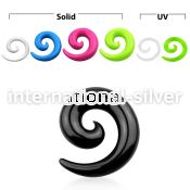 acco tapers acrylic body jewelry ear lobe