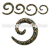 accof tapers acrylic body jewelry ear lobe