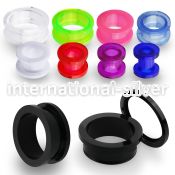 acfp tunnels gauges acrylic body jewelry ear lobe