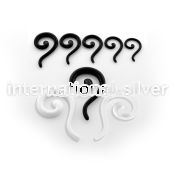 acqu tapers acrylic body jewelry ear lobe