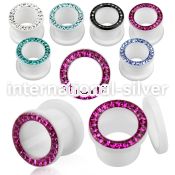 afefr tunnels gauges acrylic body jewelry ear lobe
