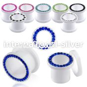 afem tunnels gauges acrylic body jewelry ear lobe