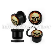 afps plugs gauges acrylic body jewelry ear lobe