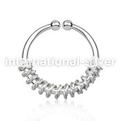 agsep12a fake illusion body jewelry silver 925 septum