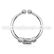 agsep12d fake illusion body jewelry silver 925 septum