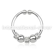 agsep12f fake illusion body jewelry silver 925 septum