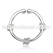 agsep12g fake illusion body jewelry silver 925 septum