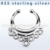 agsepd1 fake illusion body jewelry silver 925 septum
