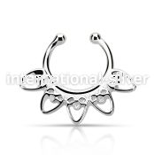 agsepd6 fake illusion body jewelry silver 925 septum