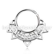 agsepv10 seamless segment rings silver 925 septum