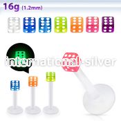 albgld3 labrets lip rings bioflex ptfe labrets chin