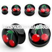 apgche plugs gauges acrylic body jewelry ear lobe
