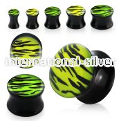 apgs plugs gauges acrylic body jewelry ear lobe