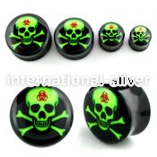 apgxx plugs gauges acrylic body jewelry ear lobe