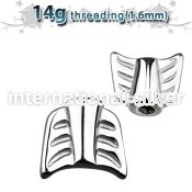 aw14 loose body jewelry parts surgical steel 316l belly button