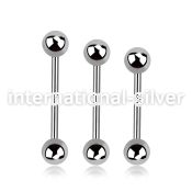bb20 straight barbells surgical steel 316l tongue
