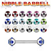bb2mtc straight barbells surgical steel 316l nipple