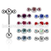 bb3jb straight barbells surgical steel 316l tongue